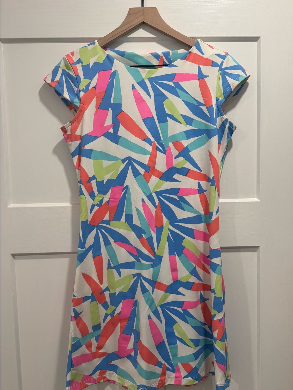 MAHI GOLD White Multi Geometric Mini Dress